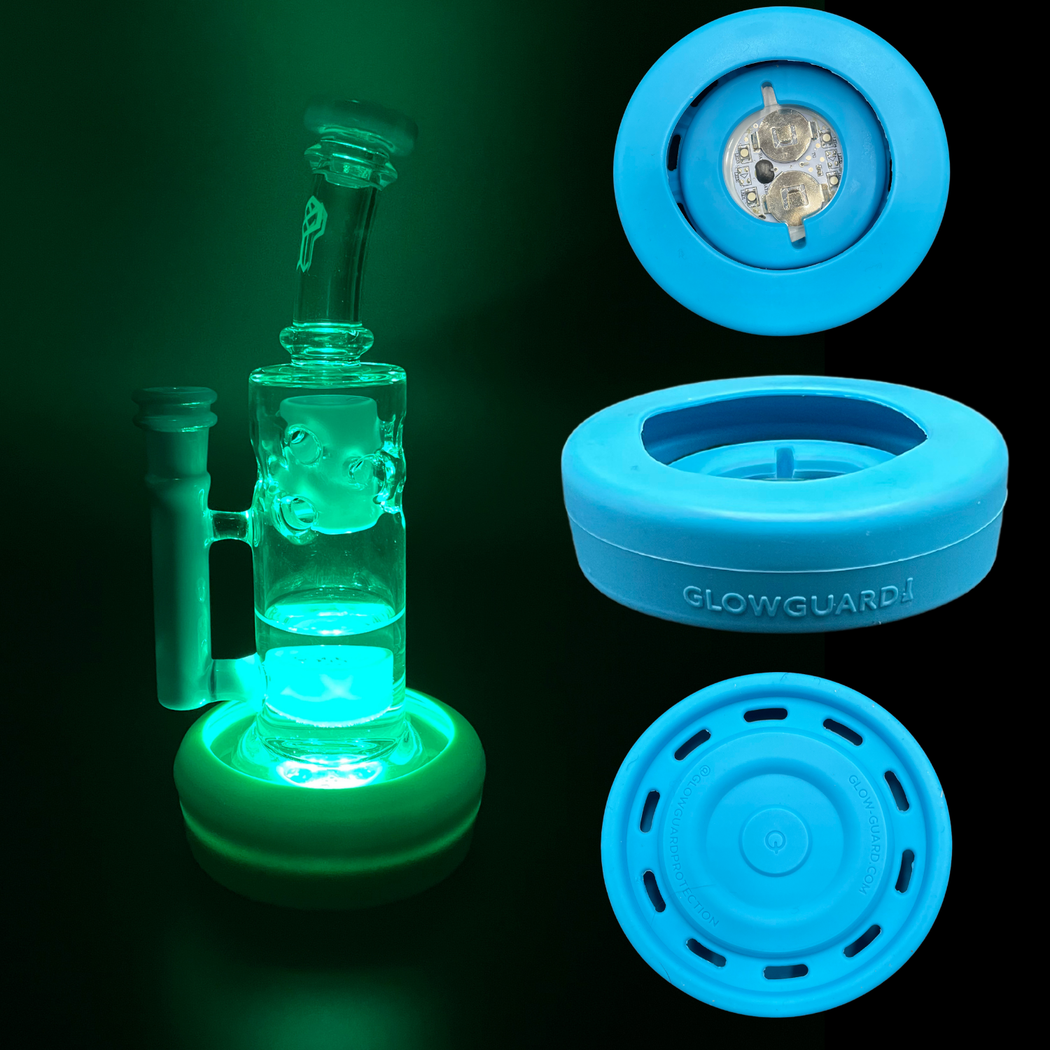 Beaker Bottom Protection Glass Bong Base Bumper 3in-4.25in Straight Tube-Beaker | Glow Guard ...
