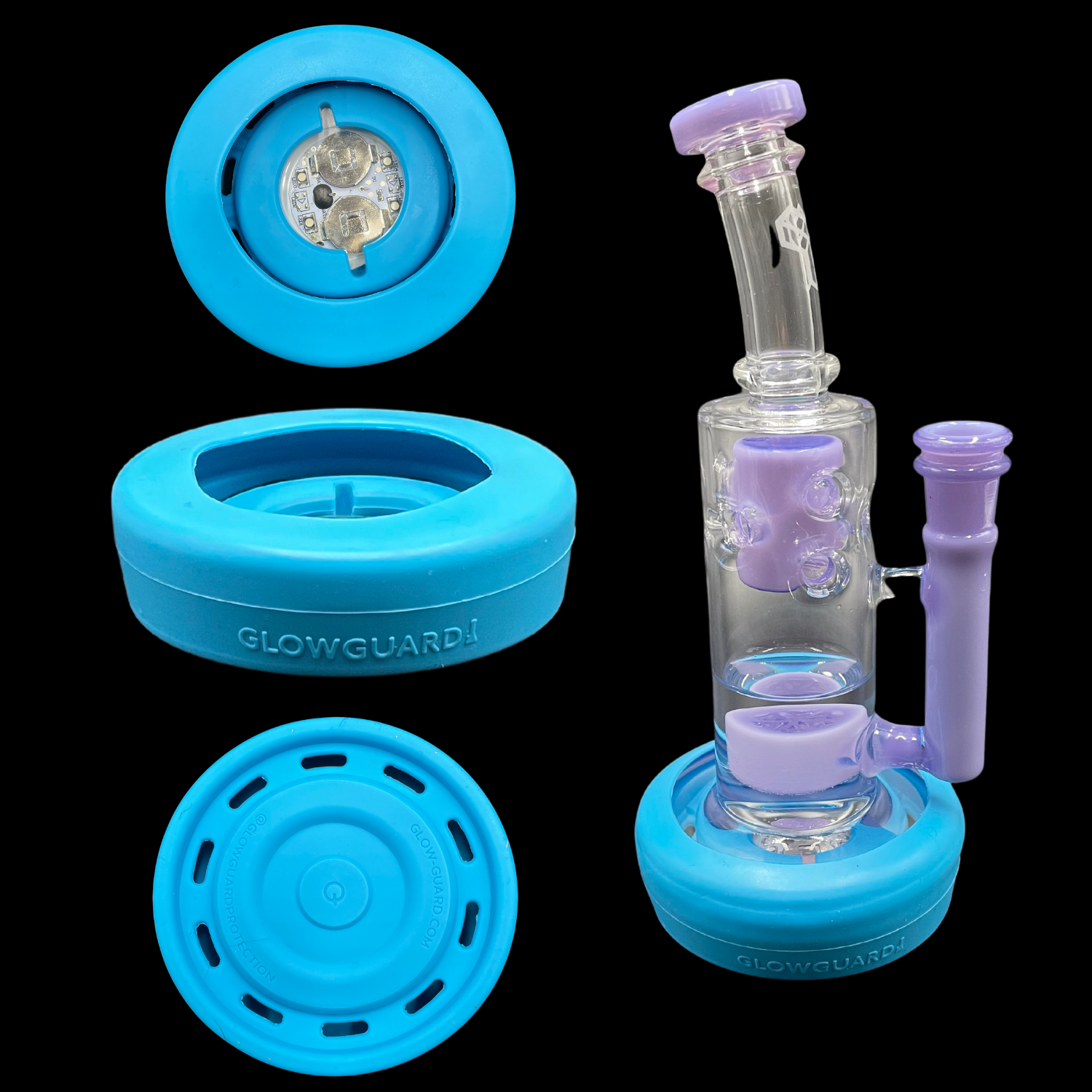Beaker Bottom Protection Glass Bong Base Bumper 3in-4.25in Straight Tube-Beaker | Glow Guard ...
